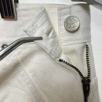 GRANDMA MAMA DAUGHTER グランマママドーター サイドジップ デニムパンツ ホワイト size00 瑞穂店