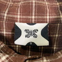 MERTRA MERTRA メルトラ Checkered Shirt 半袖 チェックシャツ ブラウン Size S 福生店