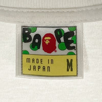 A BATHING APE アベイシングエイプ サル サークルプリント Tシャツ ホワイト sizeM 瑞穂店