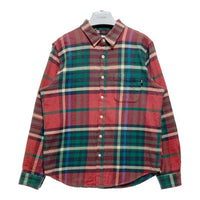STUSSY ステューシー チェック フランネルシャツ レッド グリーン Size M 瑞穂店