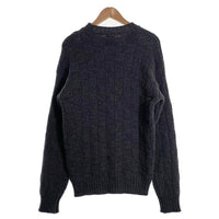 noyoco ノヨコ メリノウール ブロックチェック ニットセーター チャコールグレー Size S 福生店