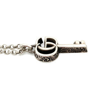 GUCCI グッチ ダブルGキー アラベスク ネックレス ag925 シルバー 瑞穂店