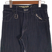 VANSON Leathers ヴァンソン レザース ストライプ デニム パンツ ブルー Size 31 福生店