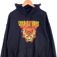 GUNS N' ROSES ガンズアンドローゼズ JAPAN TOUR 2022 プルオーバースウェットパーカー ブラック Size L 福生店