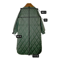 Barbour バブアー 232LQU1671 リ エンジニアード" Marsett キルティング コート ベロア切替 グリーン size10 (L相当) 瑞穂店