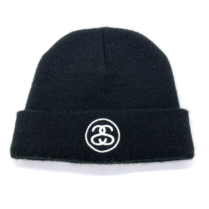 STUSSY ステューシー USA製 シャネルロゴ ビーニー ブラック 瑞穂店