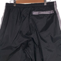 90's NIKE ナイキ サイドライン ポリエステル ナイロン イージーパンツ ブラック グレー ニーポケット タイ製 Size XL 福生店