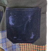 JUNYA WATANABE MAN ジュンヤワタナベマン WJ-P001 AD2022 異素材パッチワークパンツ ブラック sizeM 瑞穂店