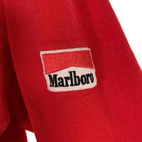 90's MARLBORO COUNTRY STORE マルボロ プルオーバースウェットパーカー レッド ワッペン USA製 Size L 福生店