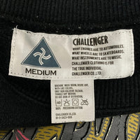 CHALLENGER チャレンジャー 前面プリント スウェットトレーナー ブラック sizeM 瑞穂店