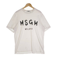 MSGM エムエスジーエム フロントロゴプリント Tシャツ ホワイト 2540MM97 Size M 福生店