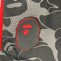 adidas アディダス BAPE ベイプ Dame 9 デイム9 メッシュショーツ ショートパンツ バスパン ブラック レッド JF1153 Size JP XL 福生店
