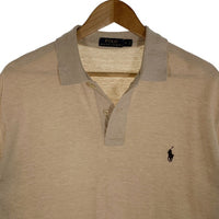 POLO RALPH LAUREN ポロラルフローレン 鹿の子 ポロシャツ 半袖 ベージュ Size L 福生店