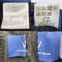 A WANDERING TAILOR ア ワンダリング テーラー ニットハット 帽子 ブラック sizeF 瑞穂店