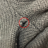 60's~ BRISTOL PRODUCTS アクリルニット レタードカーディガン ブラック Size 38 瑞穂店