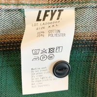 LFYT エルエフワイティー オンブレチェック フランネルシャツ ワーク グリーン ラファイエット Size XXL 福生店