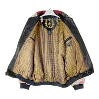 AL WISSAM アルウィッサム MONEY PATCHWORK LEATHER JACKET 世界紙幣 レザー パッチワーク レザージャケット ブラック size52 瑞穂店