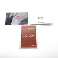 COACH コーチ CF521 PVCレザー ラウンドファスナーウォレット ブラック モノグラムプリント ストラップ 福生店
