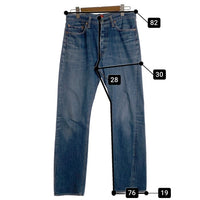 RESOLUTE リゾルト 710 テーパードデニムパンツ インディゴ セルビッジ ボタンフライ Size 34 福生店