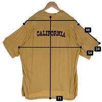 STANDARD CALIFORNIA スタンダードカリフォルニア SD Bowring Shirt ボーリング シャツ イエロー Size L 福生店