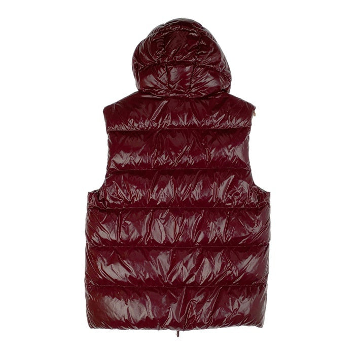 DUVETICA フード付きダウンベスト 52 赤 DUVETICA デュベティカ フード ダウンベスト ワインレッド 代理店タグ