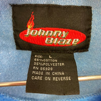 JOHNNY BLAZE ジョニーブレイズ スウェット セットアップ ロゴ ブルー sizeXL 瑞穂店