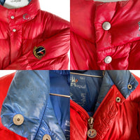 MONCLER モンクレール ナイロン ダウンジャケット レッド フランス製 アシックス レッド Size 00 瑞穂店