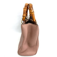 GUCCI グッチ 368823 2WAY ショルダー バンブー ハンドバッグ レザー ピンク 瑞穂店