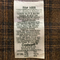 Carhartt カーハート J97 CML デトロイトジャケット 裏ブランケット メキシコ製 企業ロゴ ブラウン size4XL 瑞穂店