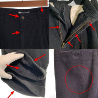 00's OLD NAVY オールドネイビー タック コーデュロイパンツ ブラック Size 34 福生店