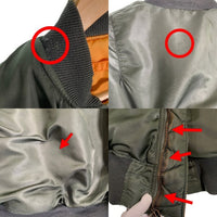 60's U.S.AIR FORCE 米空軍 ALPHA アルファ MA-1 フライトジャケット MIL-J-82790D グリーン 1965 Size M 福生店