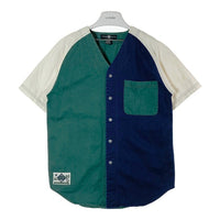 Looney Tunes ルーニー・テューンズ 90s ワーナーブラザーズ キャラ集合 ベースボールシャツ 刺繍 グリーン sizeXS 瑞穂店