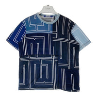 JUNYA WATANABE COMME des GARCONS MAN ジュンヤワタナベ コムデギャルソンマン WO-T002 AD2014 パッチワーク 総柄 Tシャツ ブルー sizeS 瑞穂店