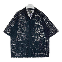 Needles ニードルズ Cabana Shirt カバナシャツ C Pe R Lace Cloth FLOWER フラワーレース 半袖 ブラック MR252 Size L 瑞穂店