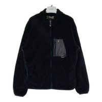 schott ショット 3182006 LEATHER POCKET RETROPILE JACKET レザー ポケット レトロパイル ジャケット ボア フリース ブラック sizeL 瑞穂店