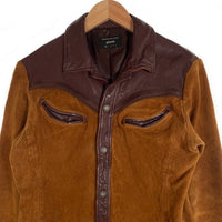 glamb グラム Western Leather JKT ウエスタンレザージャケット 羊革 ブラウン GB0418/JKT05 Size 0 福生店