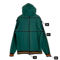 SUPREME シュプリーム 18AW Rib Logo Hooded Sweatshirt リブロゴ プルオーバースウェットパーカー グリーン Size XL 福生店