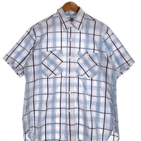 SUGAR CANE シュガーケーン チェックワークシャツ 半袖 ホワイト ブルー SC31768 Size M 福生店