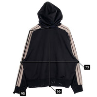 Palm Angels パームエンジェルス 23SS Zip Hoodie Track Jacket ジップフーディ トラックジャケット ブラック PMBD051S23FAB001 Size L 福生店