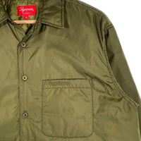 SUPREME シュプリーム 22AW Nylon Filled Shirts ナイロン キルティング シャツ 中綿 オリーブ Size M 福生店