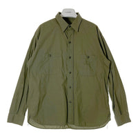 BUZZ RICKSON’S バズリクソンズ BR28219 ユーティリティシャツ N-3 復刻 長袖シャツ USNスタンプ 海軍 カーキ size17 瑞穂店