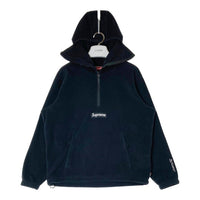 Supreme シュプリーム 24FW Polartec Facemask Half Zip Hooded Sweatshirt ポーラーテック ハーフジップ スウェットパーカー ブラック sizeS 瑞穂店