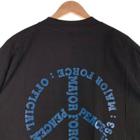90's MAJOR FORCE メジャーフォース PEACE OFFICIAL MERCHANDISE 93 半袖 Tシャツ ブラック Size XL 福生店