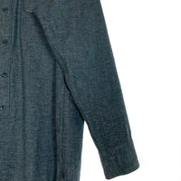 Dry Bones ドライボーンズ ボタンダウンシャツ チンストラップ マチ付 猫目ボタン ネイビー Size 38 福生店