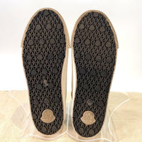 MONCLER モンクレール GLISSIERE LOW TOP SNEAKERS キャンバス ローカットスニーカー ブラック レディース Size 39 (約24cm) 福生店