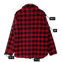 WOOLRICH ウールリッチ WPL6635 ウールネルシャツ USA製 チェック柄 長袖 レッド sizeL 瑞穂店