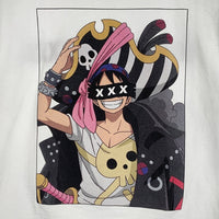 GOD SELECTION XXX ゴッドセレクショントリプルエックス ONE PIECE FILM RED ワンピースフィルムレッド ルフィ プリントTシャツ ホワイト Size S 福生店