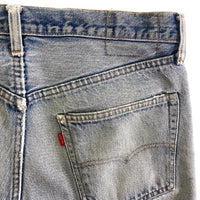 Levi’s リーバイス 501 USA製 ボタン裏6 66後期 8%表記 バックポケットチェーン デニムパンツ ライトインディゴ size- 瑞穂店