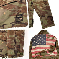 DENIM&SUPPLY RALPH LAUREN デニム&サプライ ラルフローレン M-65 ミリタリー フィールドジャケット USED/ペンキ加工 オリーブ Size L 福生店