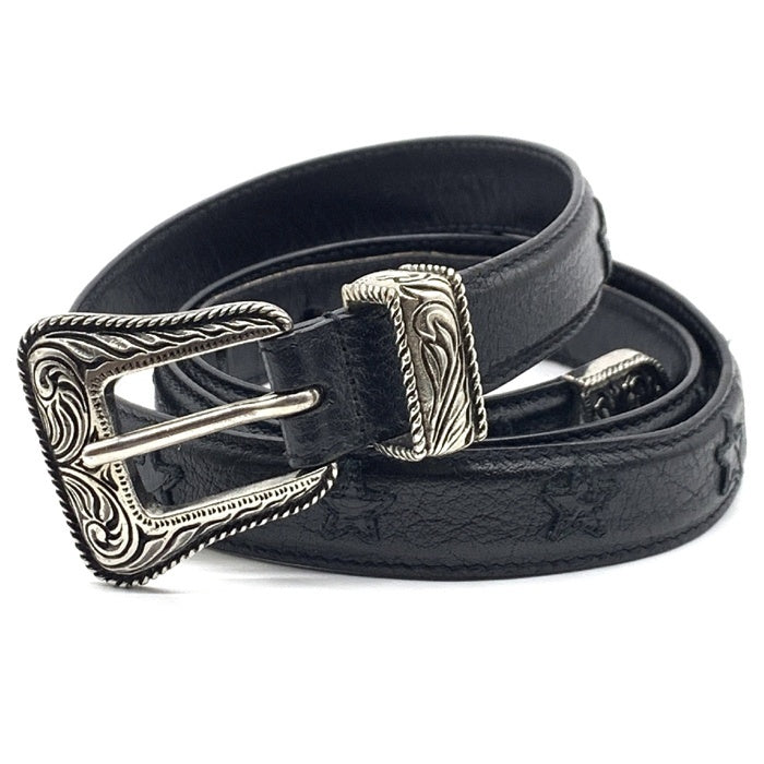 SAINT LAURENT PARIS サンローラン レザー ウエスタン ベルト SAINT LAURENT PARIS サンローランパリ ウエスタンバックル